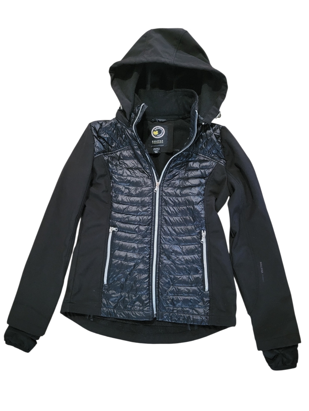 Halifax Traders Softshell Black Puffer Down Jacket